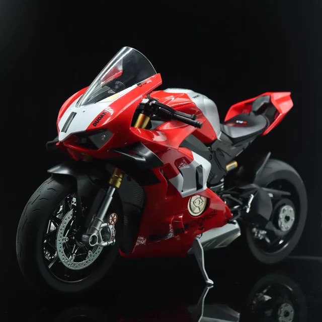 Maisto H2R V4S Racing Motorrad, Modellauto, 1:6, mit Sound & Licht, Rot - Bild 1