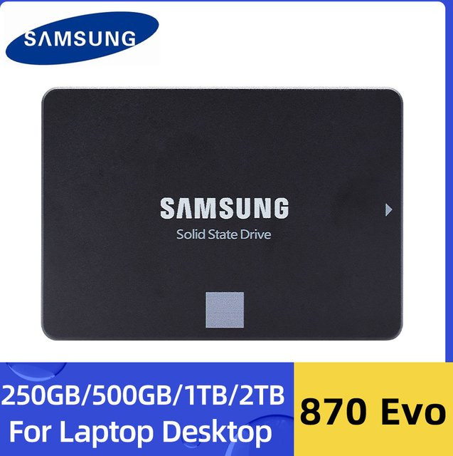 Samsung 870 Evo SATA III SSD 2,5 Zoll Interne Solid State Drive in Schwarz - Bild 1