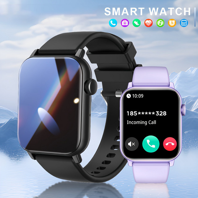 LAXASFIT Smartwatch, Schwarz, Silikon, Unisex - Bild 1