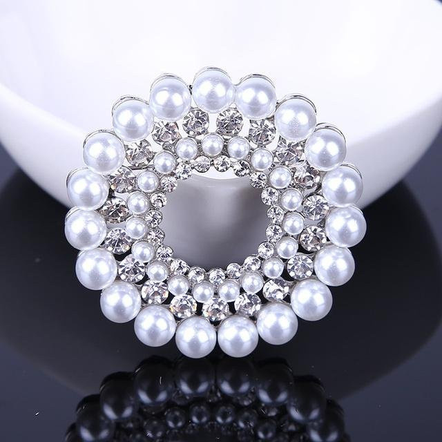 YIRAN Jewelry Brosche, Perle, Zinklegierung, Damen - Bild 1