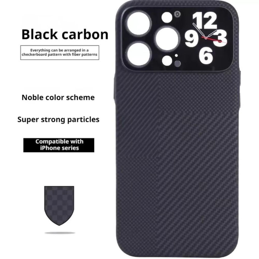Magnetische Handyhülle für iPhone 14 Pro Max, iPhone 15 Pro Max und iPhone 16 Pro Max in Schwarz, Anti-Fingerabdruck und Anti-Drop Schutzhülle - Bild 3