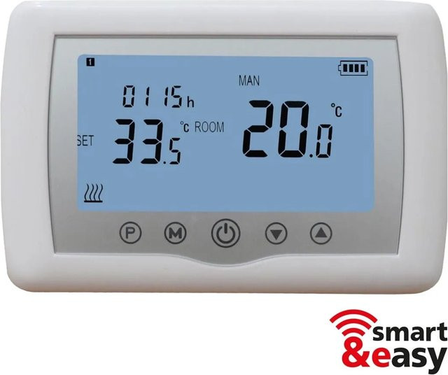 E2 Elektro INFRAe2 WiFi Funkthermostat mit App-Steuerung und Smart Home Integration, Weiß - Bild 1