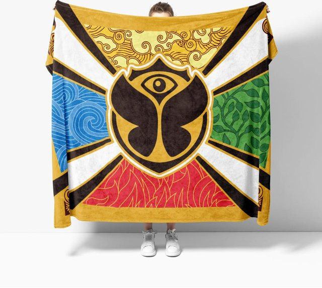 LjqFive Tomorrowland Flanelldecke als weicher Überwurf für Sofa und Bett, Mehrfarbig, B/T: 150 x 200 cm - Bild 1