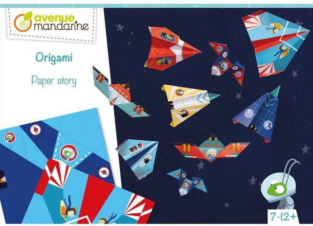Avenue Mandarine Kreativ-Box Origami Flugzeuge und Raketen Bastelset ab 7 Jahren - Bild 1