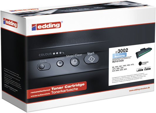 Edding Lasertoner Schwarz kompatibel mit Samsung MLT-D1042S EDD-3002 mit 1500 Seiten Reichweite - Bild 2