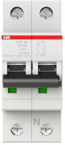 ABB S201-K4NA Leitungsschutzschalter 4A 230V 2CDS251103R0337 - Bild 1