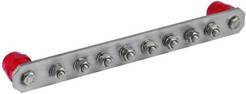 DEHN Schraubklemmen-Block PAS I 8AP M10 V2A in Rot und Silber - Bild 1