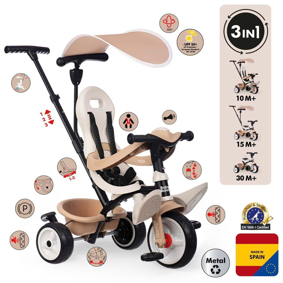 Smoby Baby Balade Dreirad ab 10 Monaten - Bild 2