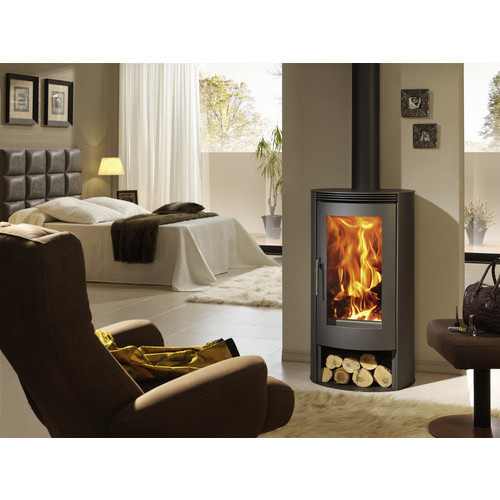 PANADERO Kaminofen Helena aus Stahl in Schwarzmetallic mit 8 kW Leistung - Bild 2