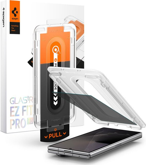 Spigen GlastR EZ FIT Pro HD Privacy Außenschutzfolie für Samsung Galaxy Z Fold8 Ultra F976, Gehärtetes Glas, Transparent - Bild 1