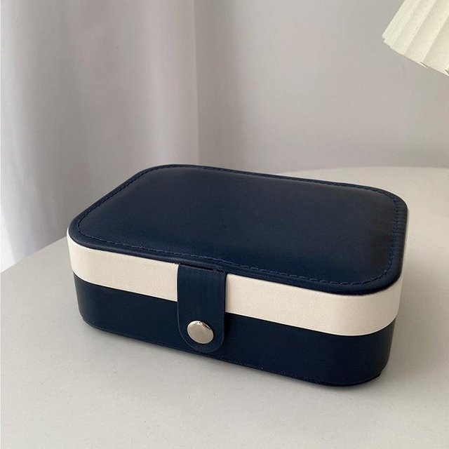 Schmuckschatulle Leder, Reißverschluss, Unisex - Bild 1