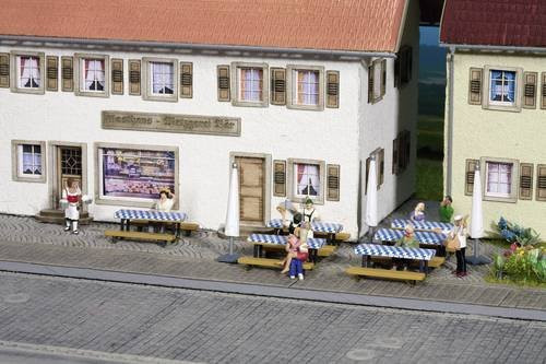 NOCH 14817 H0 Biergarten-Zubehör Bemaltes Fertigmodell - Bild 1