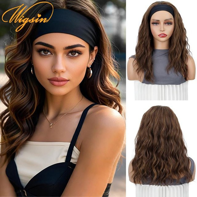WIGSIN Perücke, Synthetisch, Kurze Wasserwelle, Damen, 16 Zoll - Bild 1