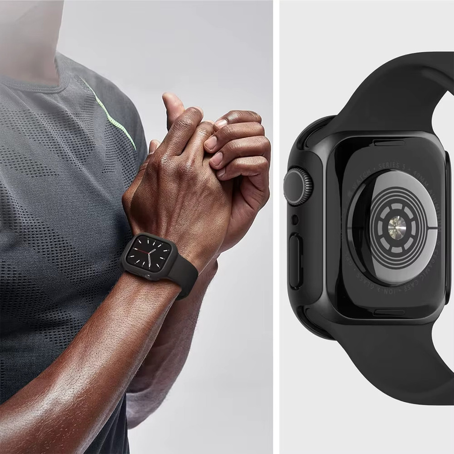 Apple Watch Schutzhülle, Kunststoff, Schwarz, Unisex - Bild 6
