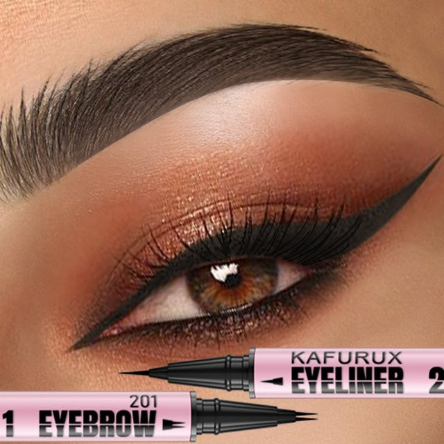 KAFURUX Augenbrauenstift und Eyeliner, 4 Farben, wasserfest, Unisex - Bild 1