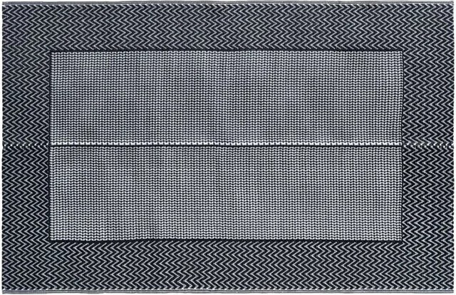 vidaXL Outdoorteppich mit Jacquard-Muster in Grau, Material: Polypropylen, Breite: 160 cm, Tiefe: 230 cm - Bild 1