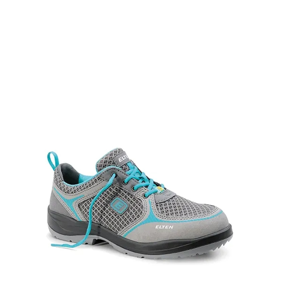 Elten Damen-Sicherheitshalbschuh Mila Aqua Low ESD S1 in Grau und Türkis, Größe 36 - Bild 2