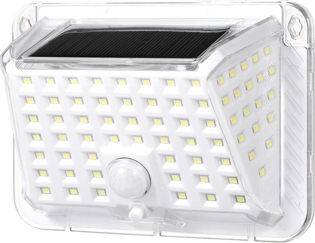 TOMTOP JMS Solarbetriebene LED Außenleuchte mit 90 LEDs, Weiß, mit Bewegungssensor und 3 Beleuchtungsmodi - Bild 1