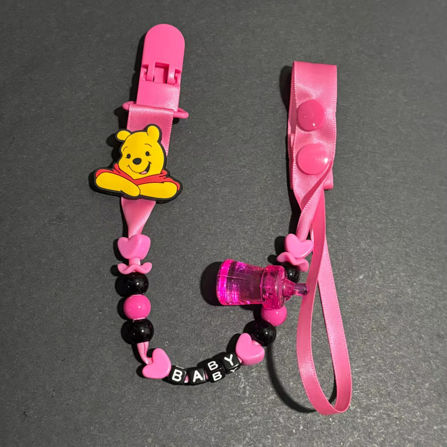 Disney Baby-Schnullerkettenclip für Kinder in Beige und Pink - Bild 1