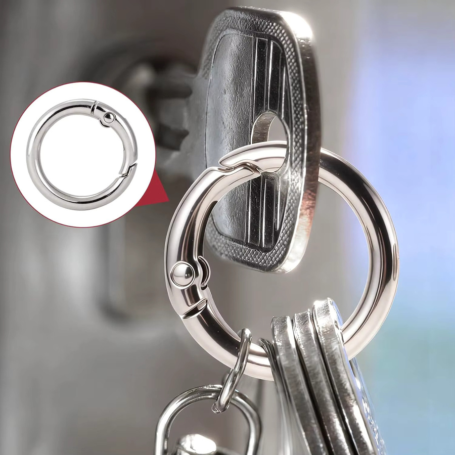 TELUNSI Feder-O-Ring, Metall, Herren - Bild 2