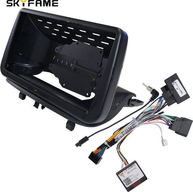 SKYFAME Radioblende Adapter Kit mit Canbus Box Decoder für Opel Meriva B in Schwarz - Bild 1