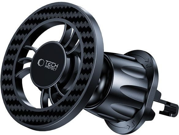 Magnetische Universal-Autohalterung Tech-Protect N56 Carbon Vent in Schwarz für die Lüftungsschlitze - Bild 1