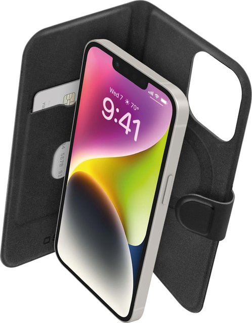 Schlanke SBS Handyhülle mit Kartenfach für iPhone 14 und iPhone 13 in Schwarz - Bild 1