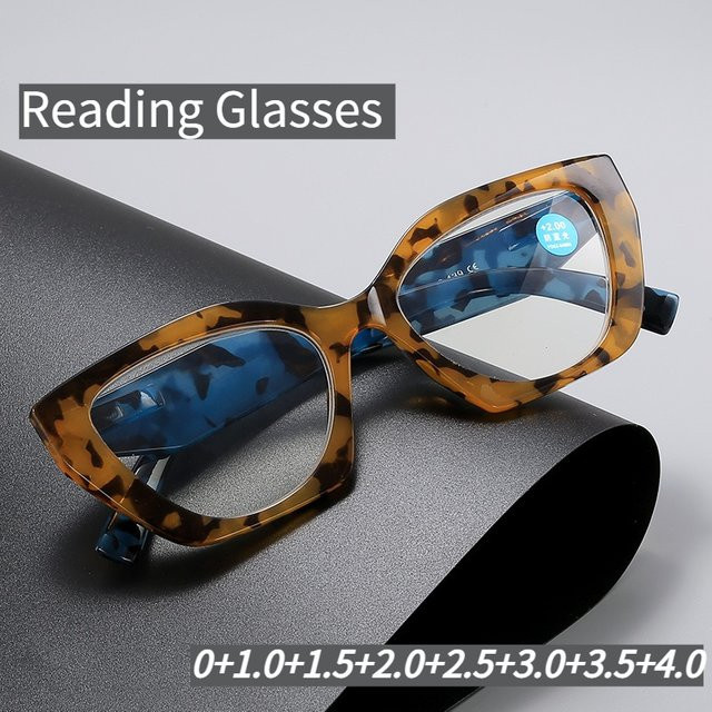 MDOD Lesebrille, hexagonal, Vollrand, Metall, multicolour - Bild 1