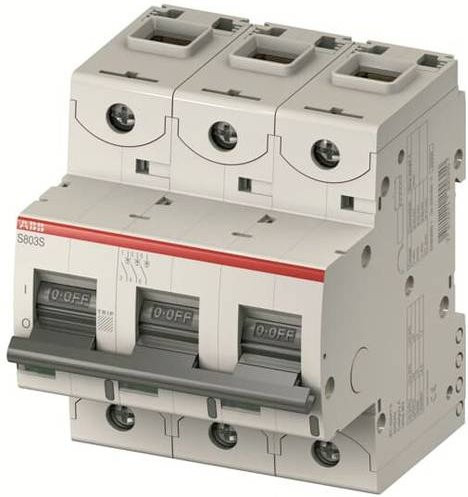 ABB S803N-C50 Leitungsschutzschalter 2CCS893001R0504 3-polig 50A Grau - Bild 1