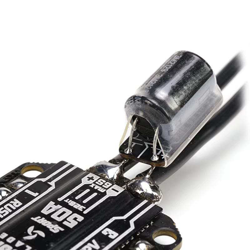 RUSHFPV RUSH PFB LITE Power Filter Board mit 35V 470UF Kondensator für 6S LIPO FPV Brushless ESC Stacks in Schwarz - Bild 4