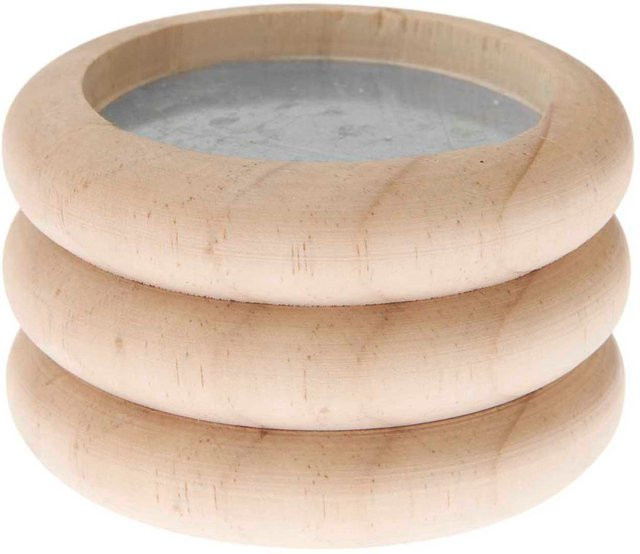 Rico Design Holz-Kerzenhalter Ring in Natur für Kerzen mit einem Durchmesser von 7 cm - Bild 1
