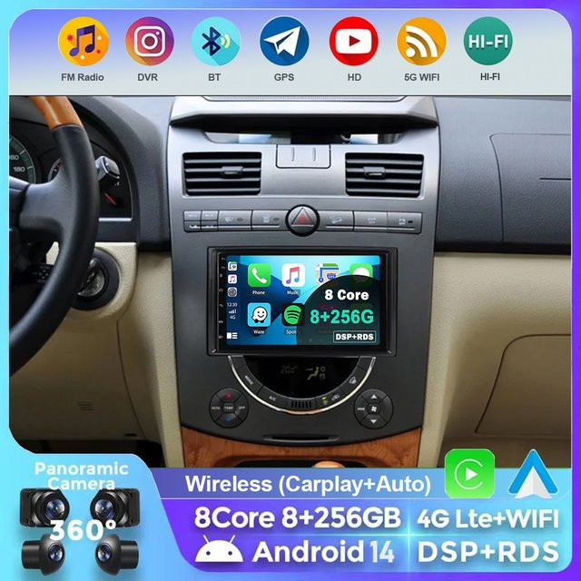 SOARCOMER Android Multimedia Autoradio mit 7 Zoll Touchscreen und Bluetooth für Ssangyong Rexton 2007 in Schwarz - Bild 1