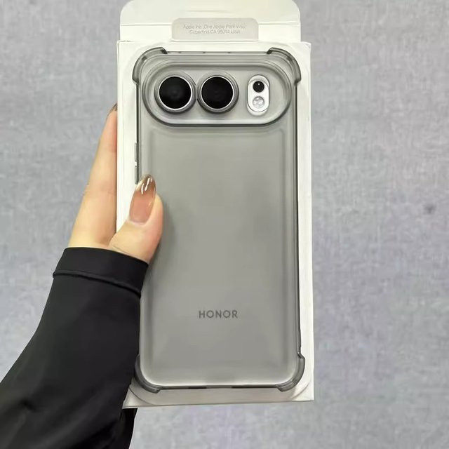 ESACAPA Stoßfeste TPU Schutzhülle für Honor 500 und Honor 500 Pro in Transparent und Blau - Bild 1