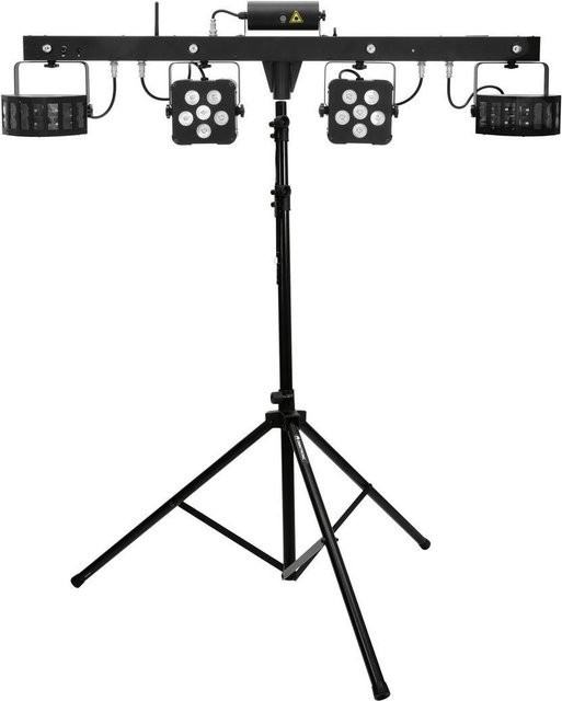 Eurolite LED KLS Laser Bar PRO FX-Lichtset mit M-4 Boxenhochständer in Schwarz - Bild 1