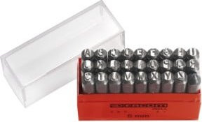 Facom Schlagbuchstaben Set A - Z in Silber aus Stahl, 27-teilig, 8 mm - Bild 1