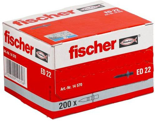 Fischer 14570 Einschlagnägel aus Stahl feuerverzinkt, 200 Stück - Bild 1
