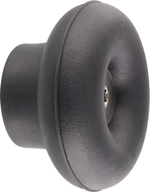 Wagner Wandhaken Hooks4home Dot in Schwarz aus Stahl und Elastomer, Durchmesser: 50 mm, Tiefe: 30 mm - Bild 1