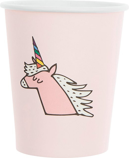 Rico Design Pappbecher Einhorn in Pink - Bild 1