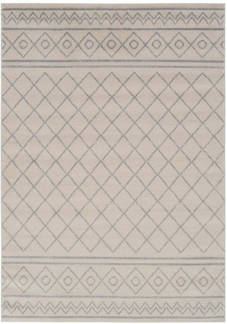 Vercai Rugs Teppich Firenze Weiß Hellgrau B: 100 cm, T: 60 cm - Bild 1