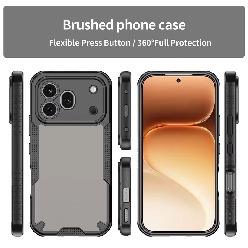 Foohly Hybrid Rugged Armor Schutzhülle für Honor 600 Pro 5G in Schwarz und Lila - Bild 2