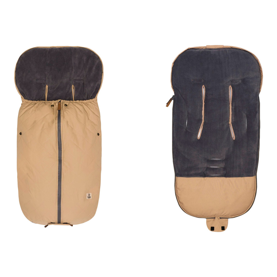 Babycab Winterfußsack Mala braun mit Fleece und reflektierenden Elementen - Bild 2