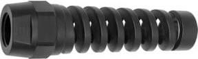 Riegler Knickschutzspirale für Schwenk-Sicherheitskupplungen aus Kunststoff in Schwarz, Schlauch 16x11 mm - Bild 1