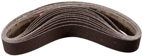 PFERD Compactkorn Schleifband-Set BA 40/820A A240 für Rohrbandschleifer, 10 Stück, Farbe: Braun, B: 40 mm, L: 820 mm - Bild 1