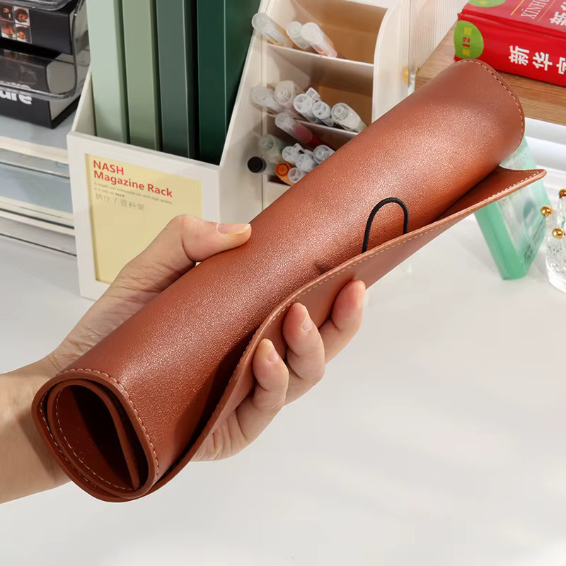 KOBEST A4 Business-Aktentasche aus Leder in Braun mit multifunktionalem Klemmordner und wasserdichtem Design - Bild 4