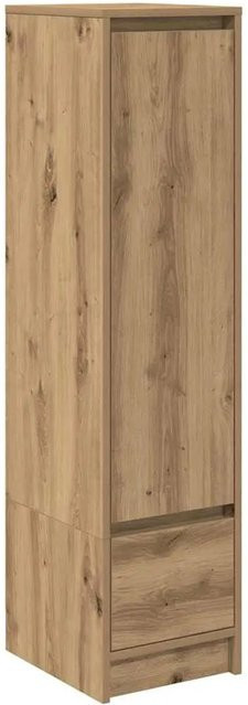 vidaXL Highboard Artisan-Eiche in Braun mit Türen und Schubladen, B/T/H: 29,5 x 34 x 119,5 cm - Bild 1