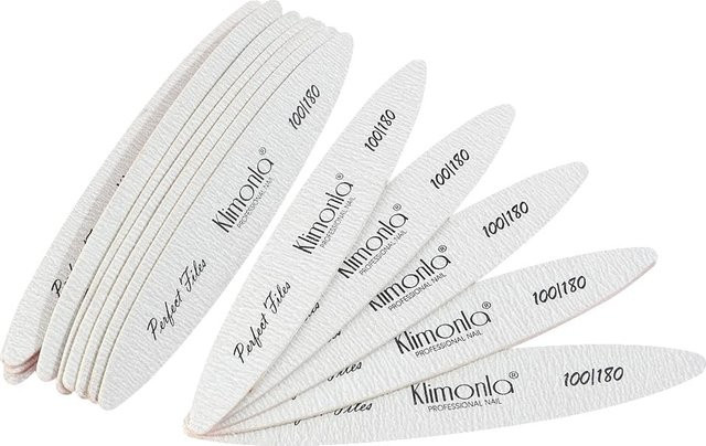 klimonla Nagelfeilen-Set, 25-teilig, 100/180 Körnung, Unisex - Bild 1