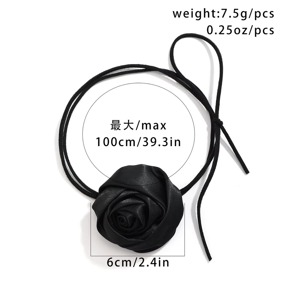 SHIXIN Halskette mit Rosenblume, Choker, Damen - Bild 3