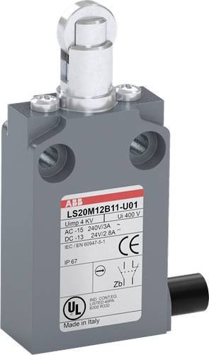 ABB LS20M12B11-U01 Positionsschalter mit Kuppenstößel, 10A, IP67, grau, Zinklegierung - Bild 1