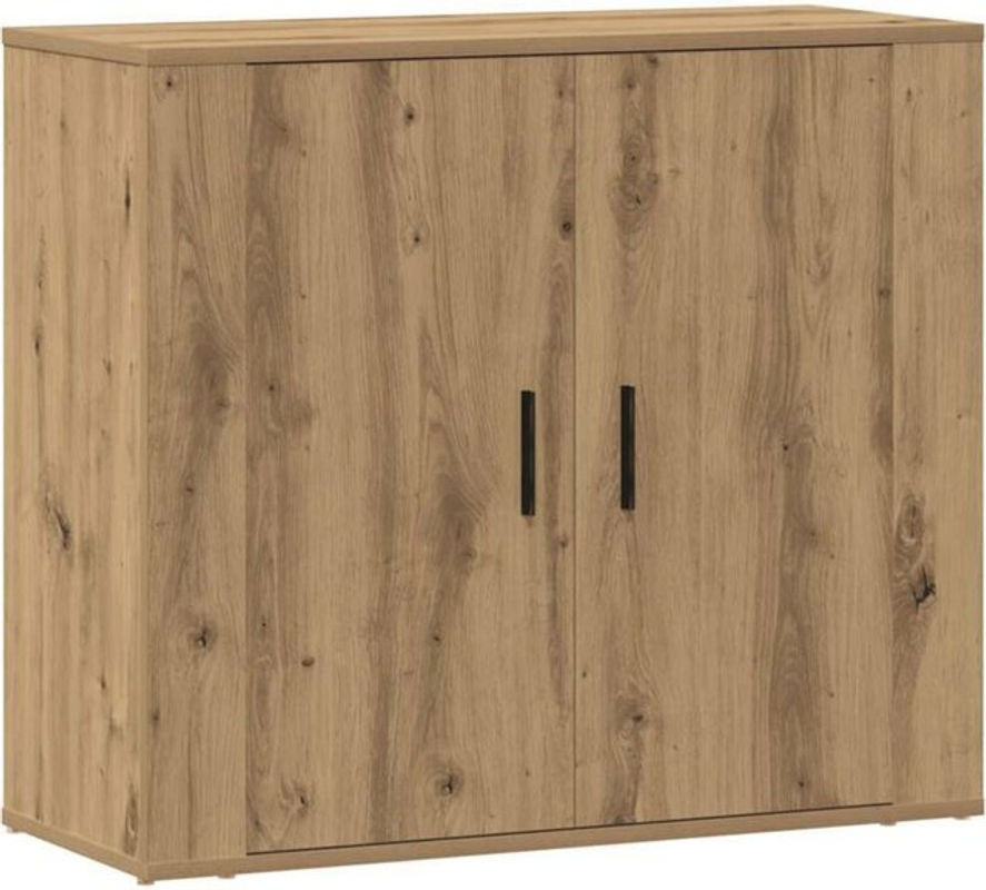 Sideboard Artisan-eiche Vidaxl in Eiche Natur Braun aus Holzwerkstoff, B/T/H: 80 x 33 x 70 cm - Bild 1