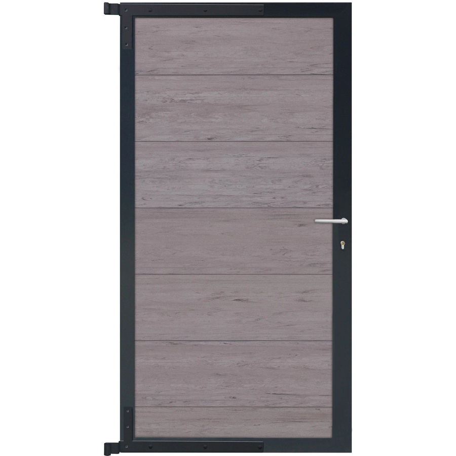 GartenLand Steckzauntor Ameland aus WPC und Aluminium in Sand-Multicolor und Anthrazit, B: 90 cm, H: 175 cm - Bild 2